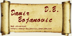 Damir Bojanović vizit kartica